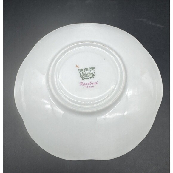 VTG Shelley ROSEBUD Fine Bone China Demitasse Cup & Saucer Set England - Picture 3 of 12